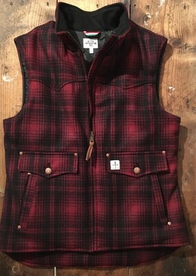JOY WOOL-RED PLAID