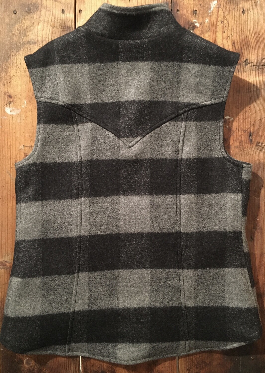 JOY WOOL-SMOKE PLAID