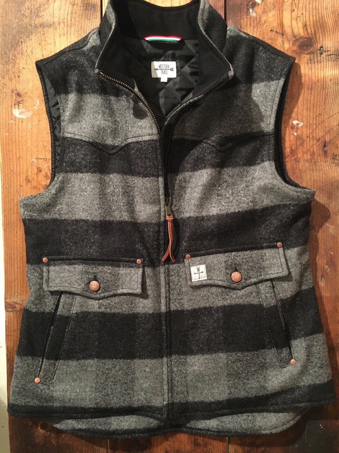 JOY WOOL-SMOKE PLAID