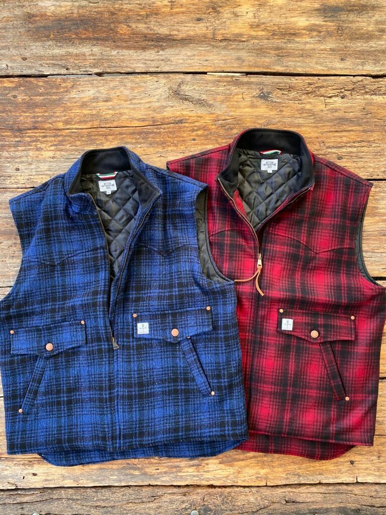 JOY WOOL-BLUE PLAID