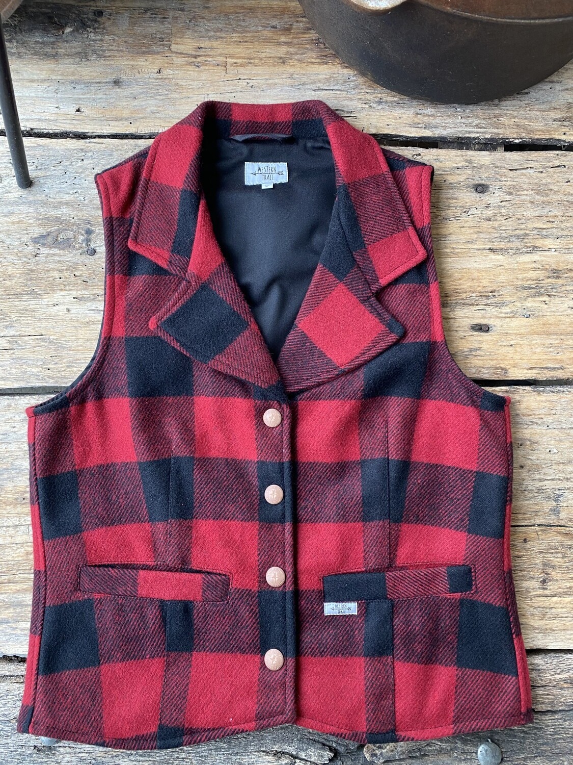 LADY WEST - red plaid