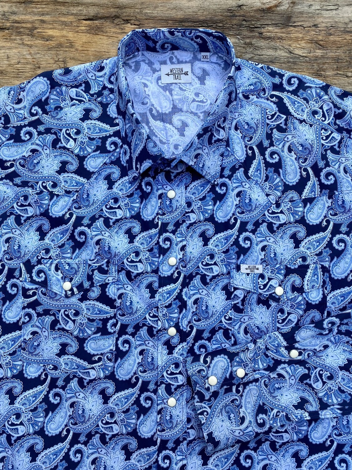 Camicia uomo - Jacquard blue