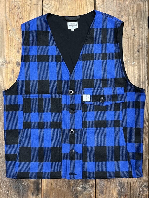 SARATOGA - WOOL VEST blue