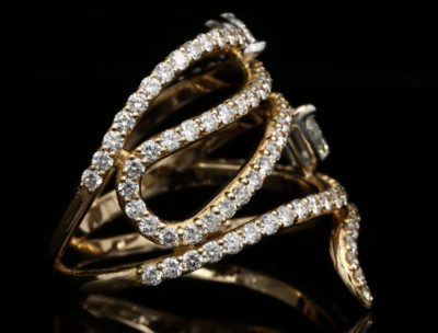 18 Kt roségouden ring
