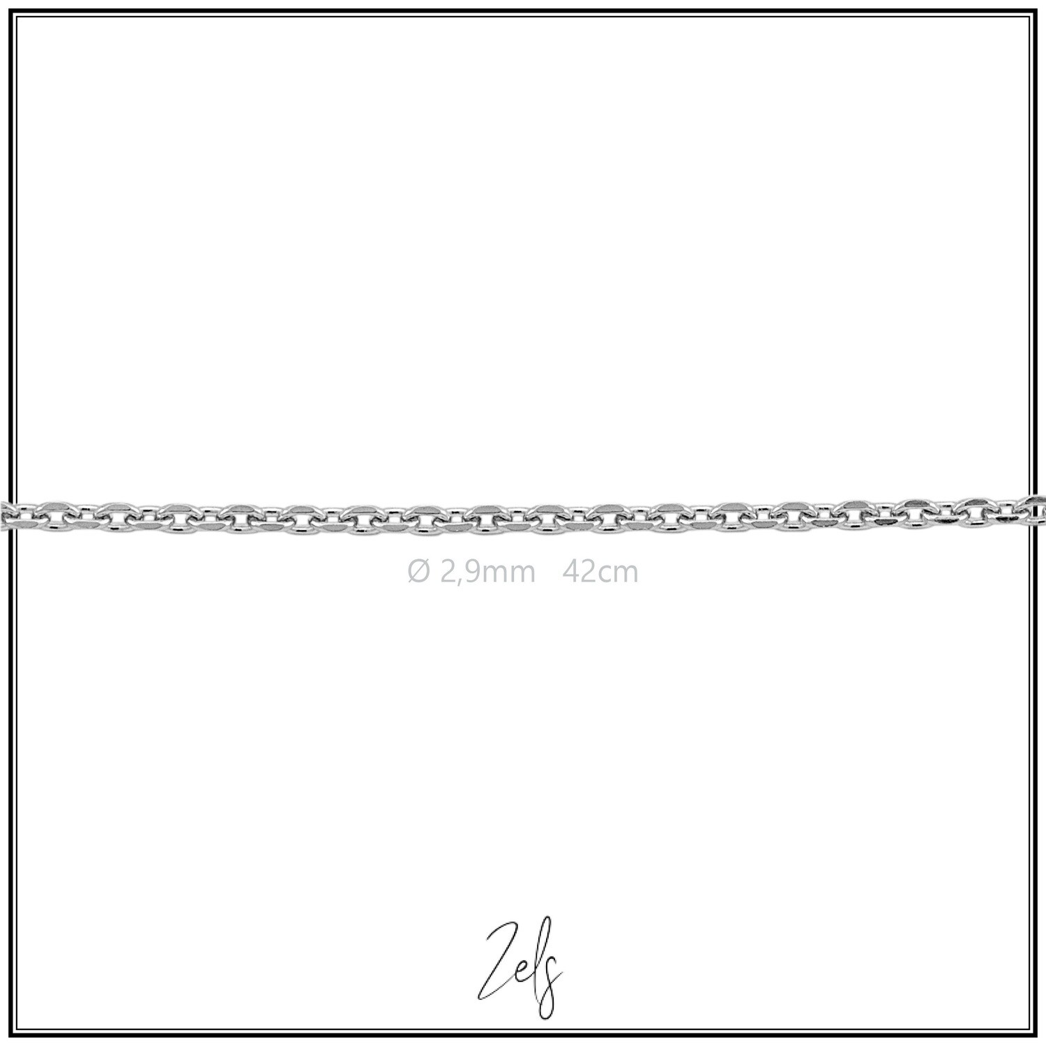 Zilveren ketting 2,9 mm