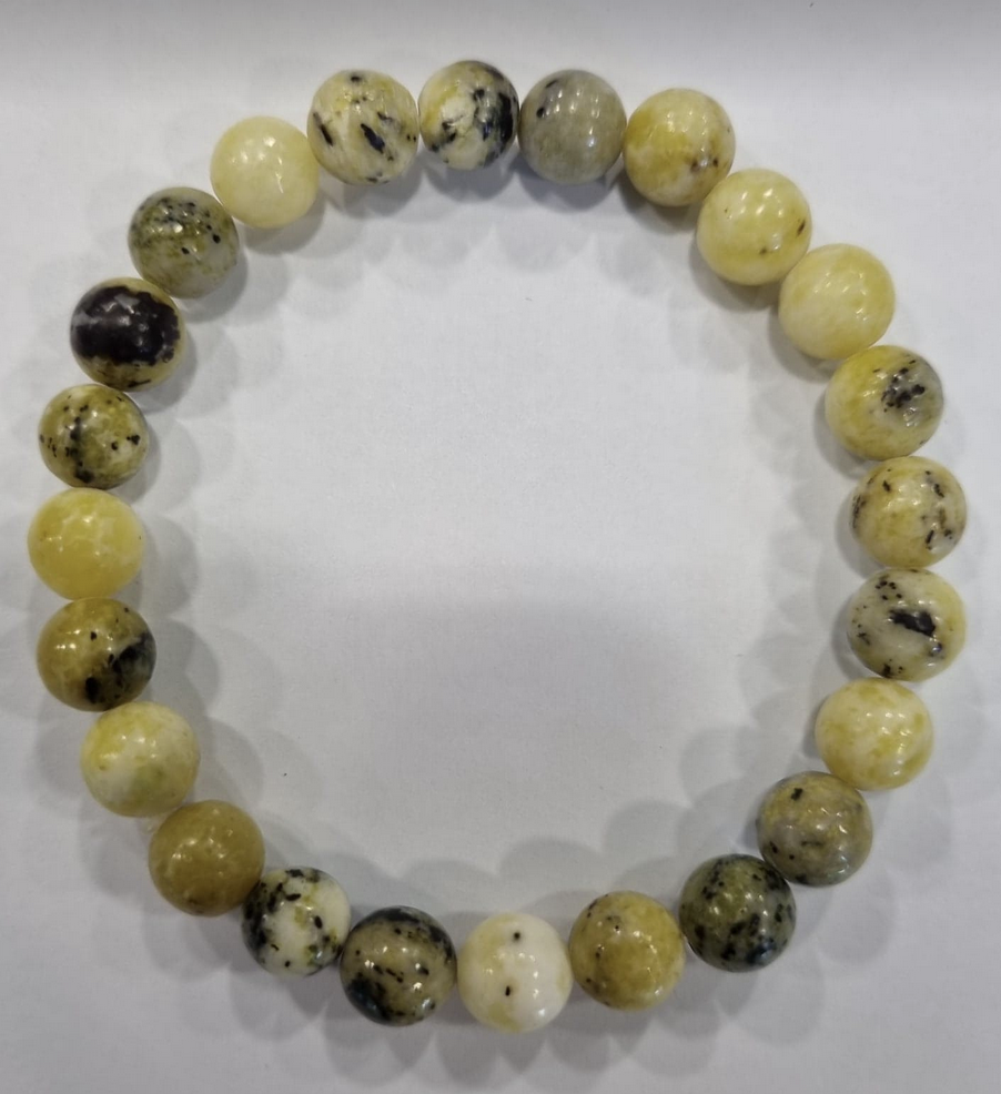 Gele turkoois kogelarmband