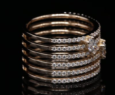 18 Kt roségouden ring