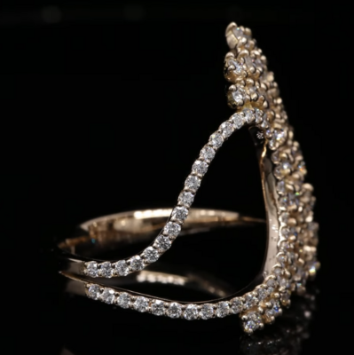 18 Kt roségouden ring
