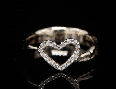 18 Kt geelgouden ring