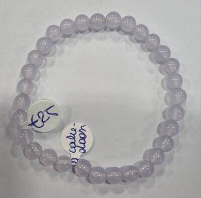 Lavendel calcedoon kogelarmband