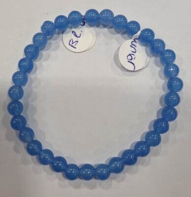 Blauwe agaat kogelarmband