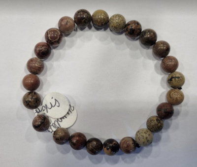 Bonte jaspis kogelarmband