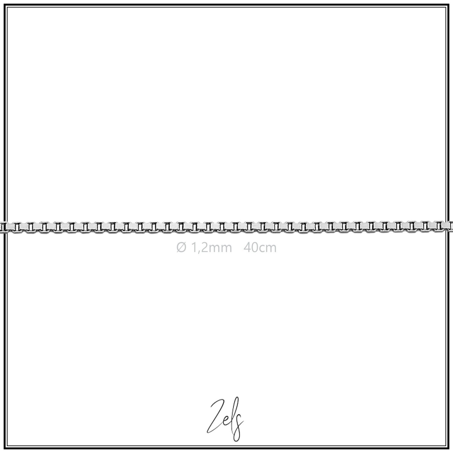 Zilveren ketting 1,2 mm