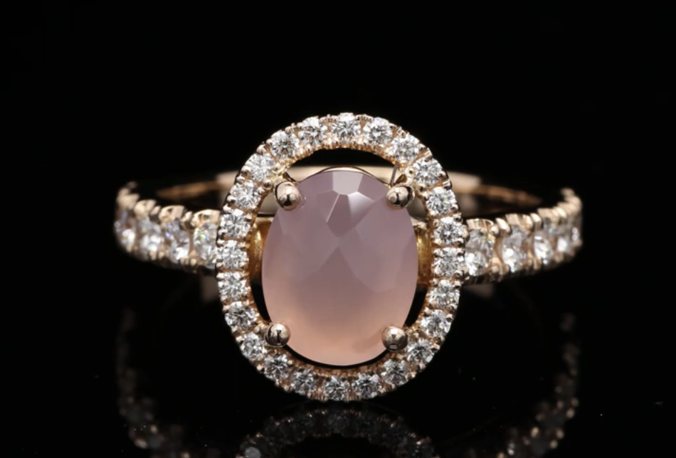 18 Kt roségouden ring