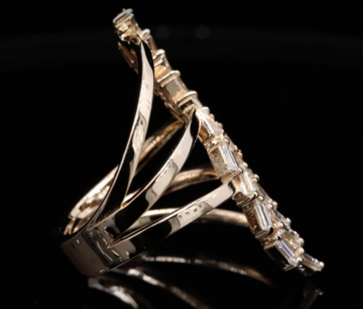18 Kt roségouden ring
