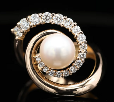 18 Kt roségouden ring