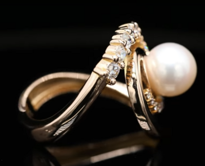 18 Kt roségouden ring