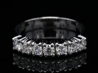 18 Kt witgouden ring