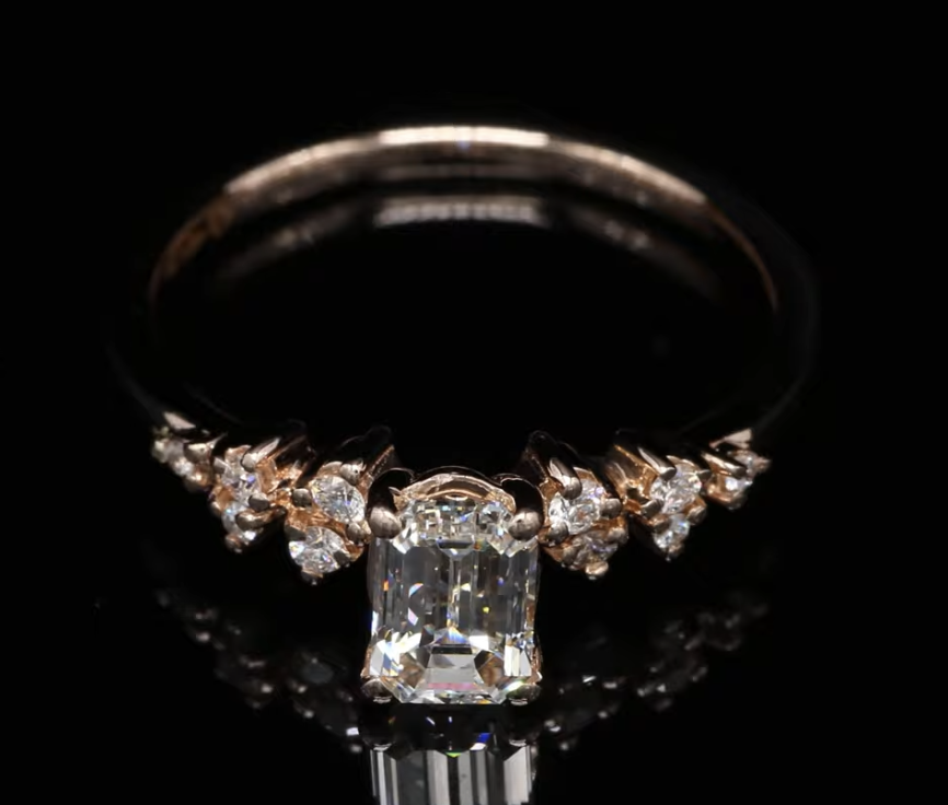 18 Kt roségouden ring