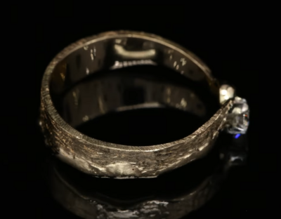 18 Kt geelgouden ring