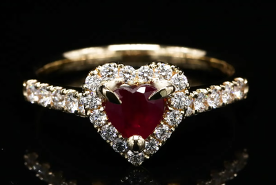 18 Kt geelgouden ring