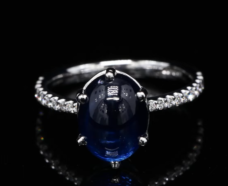 18 Kt witgouden ring