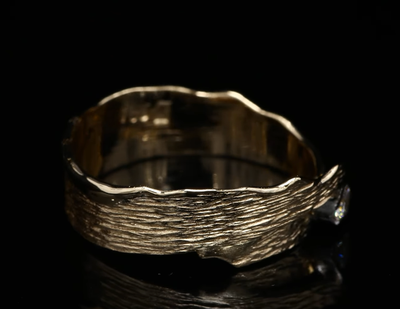 18 Kt geelgouden ring