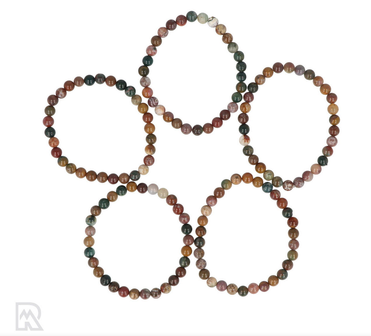 Oceaan jaspis kogelarmband