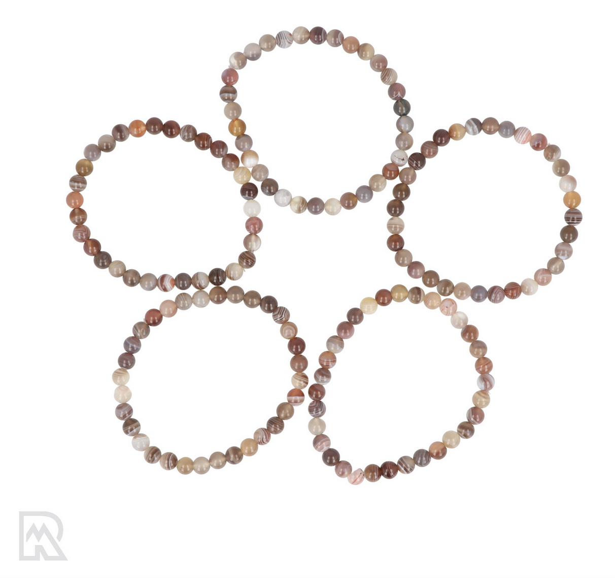 Botswana agaat kogelarmband