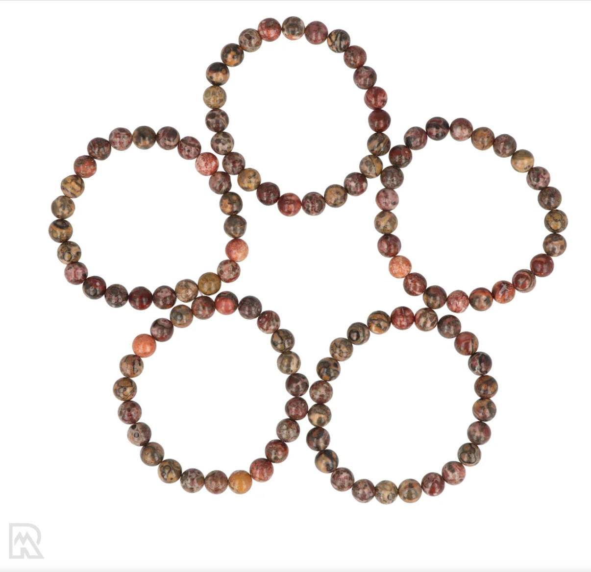 Bird Eye jaspis kogelarmband