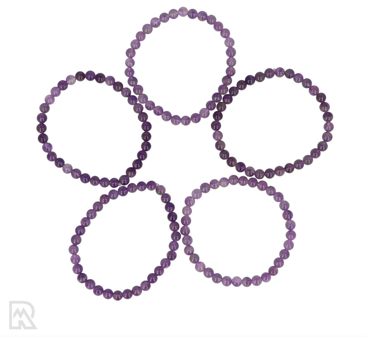Amethist kogelarmband