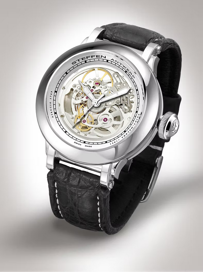 Steffen Costructa Napoleon Steel Silver Automatic