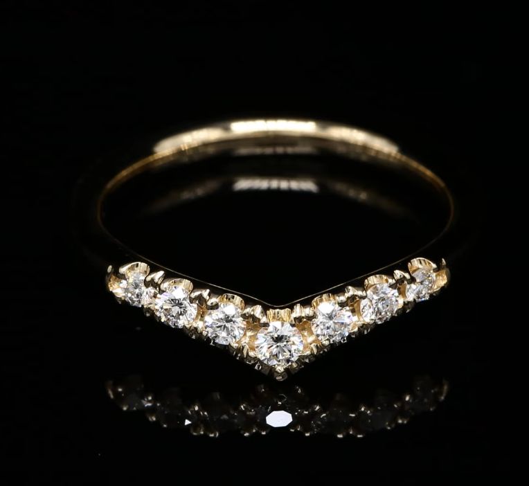 18 Kt geelgouden ring
