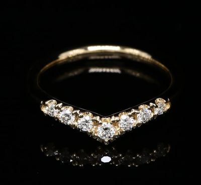 18 Kt geelgouden ring
