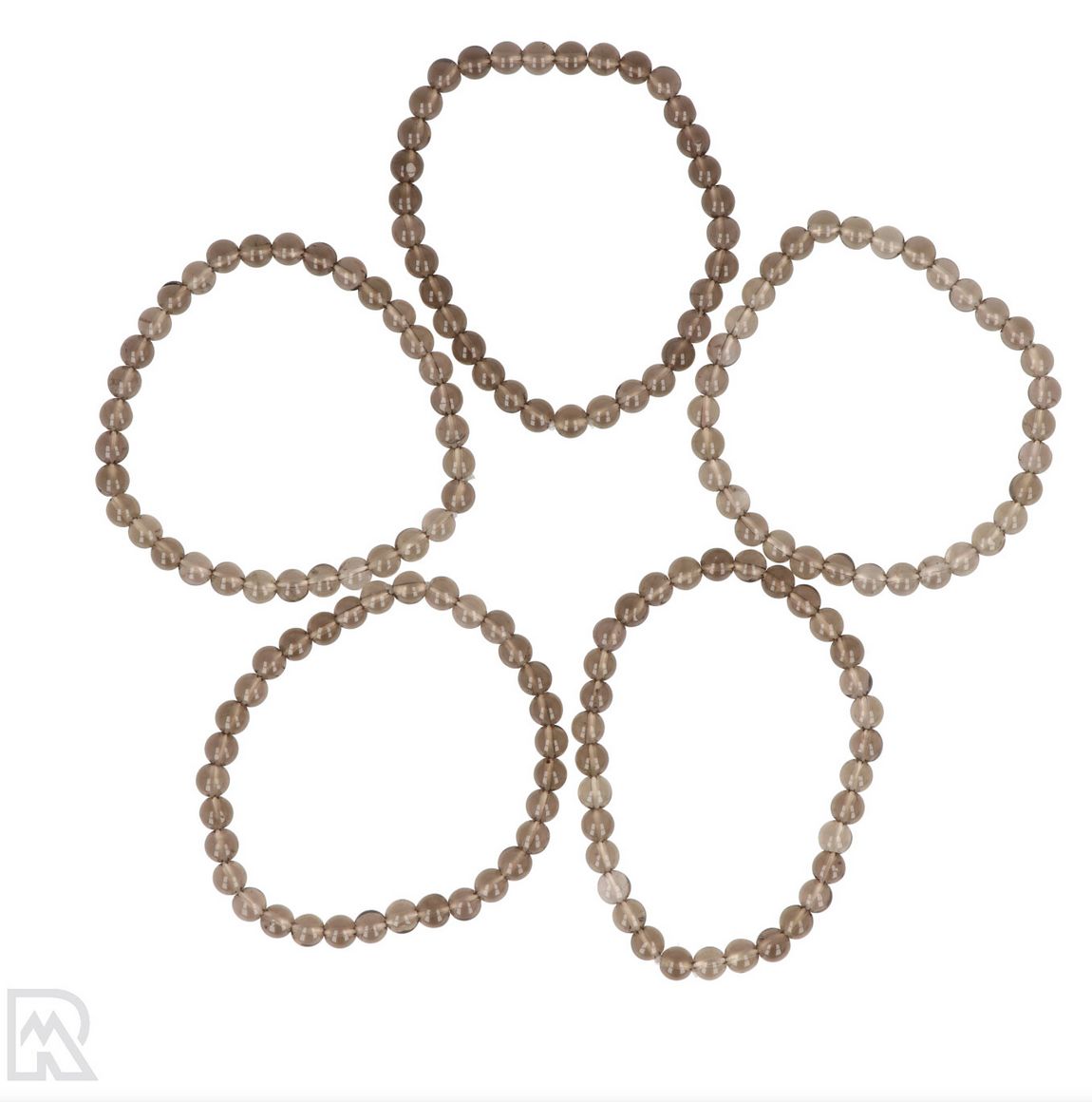 Rookkwarts kogelarmband