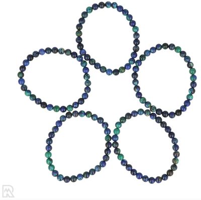 Azuriet - Malachiet Extra kogelarmband