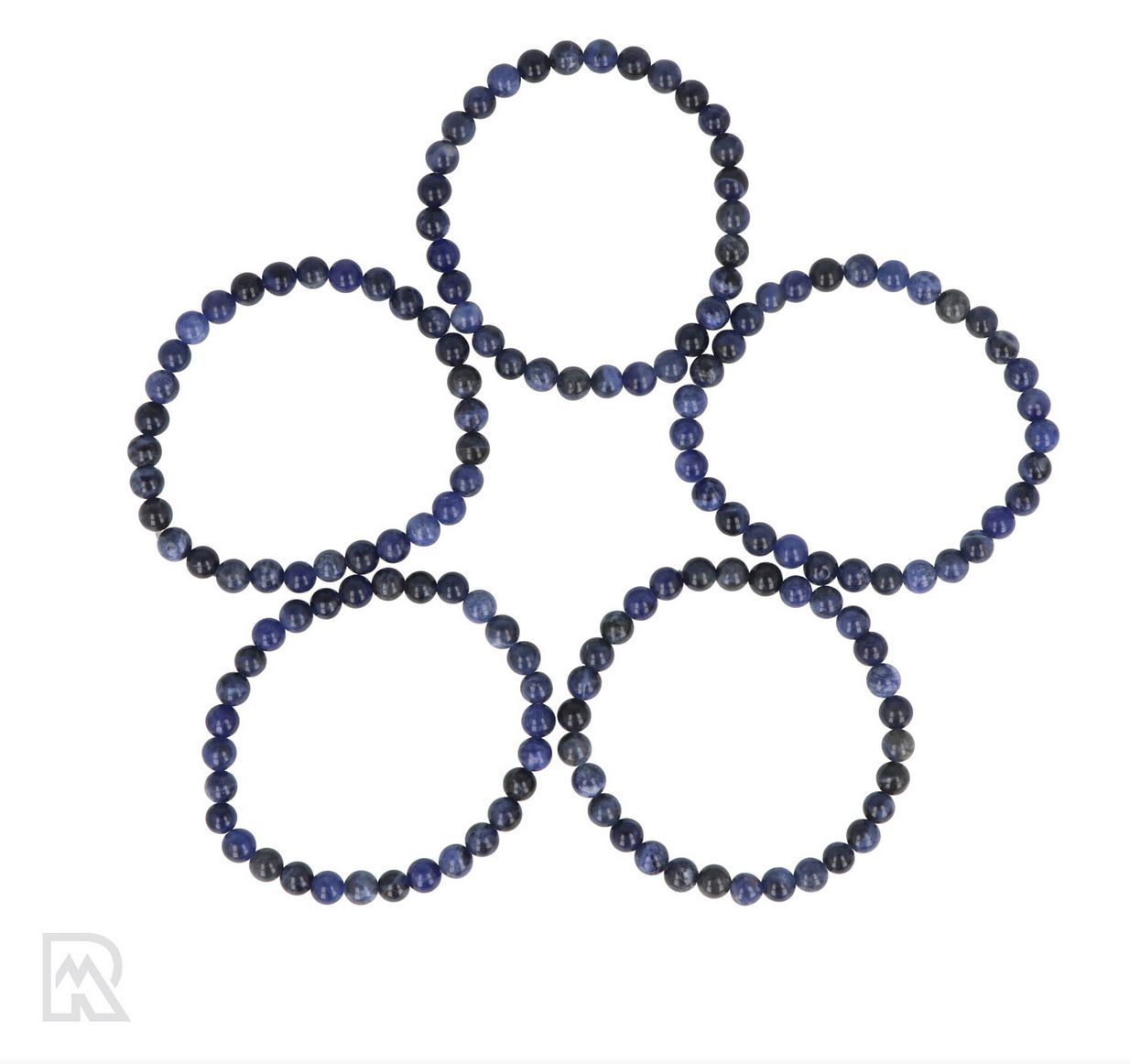 Sodaliet kogelarmband