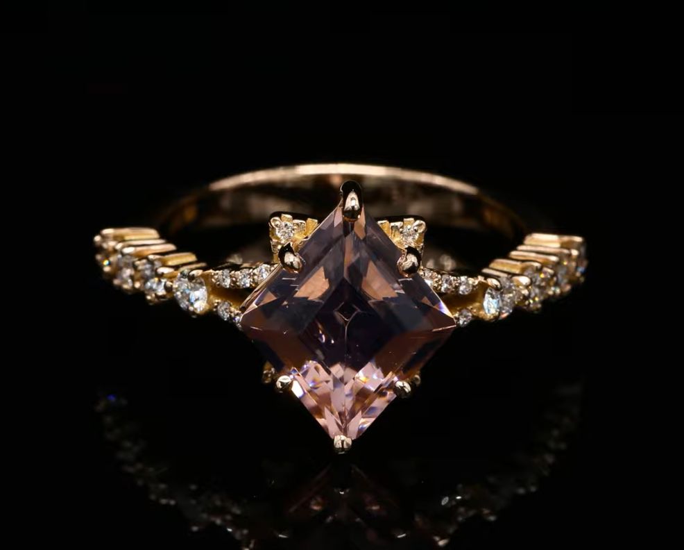 18 Kt geelgouden ring