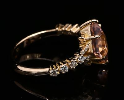 18 Kt geelgouden ring