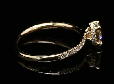18 Kt geelgouden ring