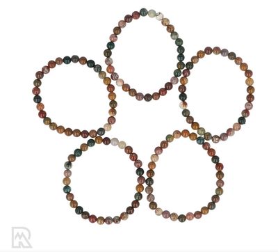 Oceaan jaspis kogelarmband