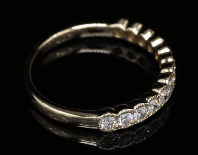 18 Kt geelgouden ring