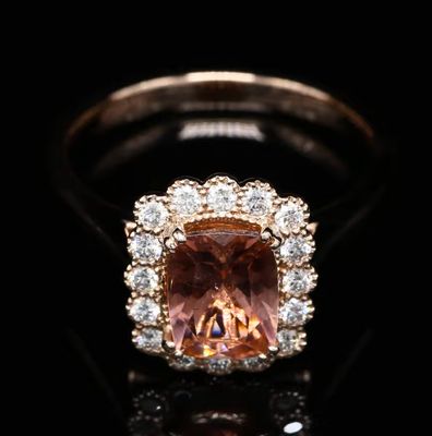 18 Kt roségouden ring