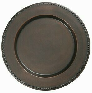 Beaded Metal Charger Plate