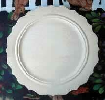 Beaded Scalloped Narrow Rim Plate - 18"