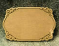 Embossed Oval Plaque