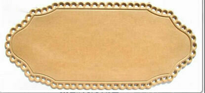 Long Lace Plaque - A119