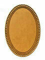 Oval Lace Plaque