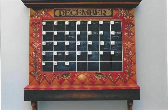 Perpetual Calendar Chalk Board