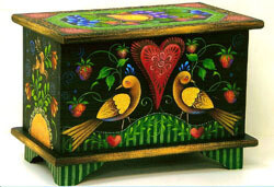 Sm Trunk with Fruit and Birds